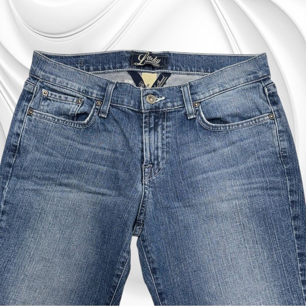 VINTAGE LUCKY BRAND Women’s 6 CLASSIC RIDER CROP Blue Jeans